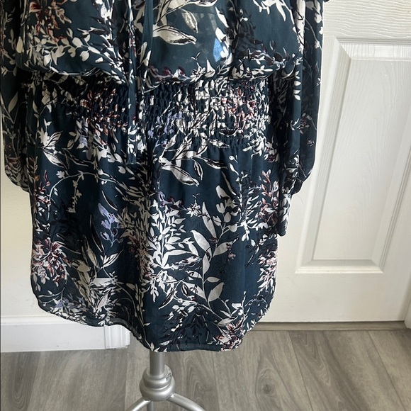 Parker Floral Print Dress with Cut Out Sleeves L - Picture 9 of 9